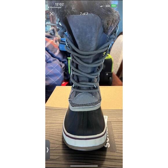Sorel Joan of Arctic Gray Boots Size 7 - Picture 7 of 7